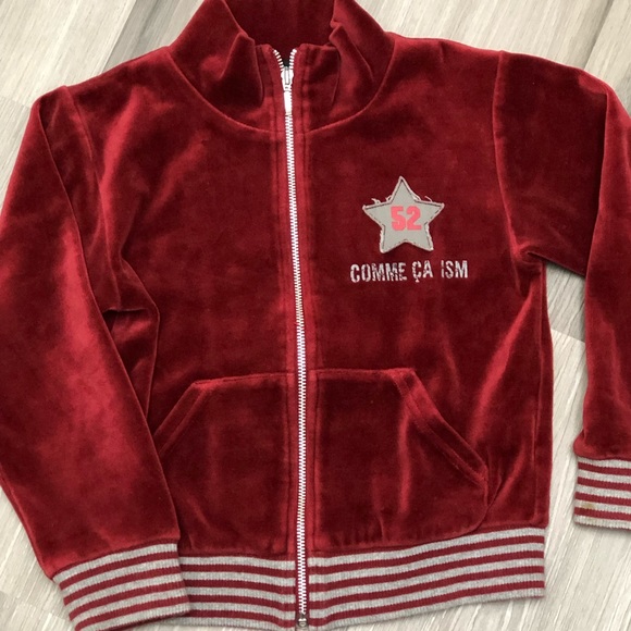 Toddler Velvet Track Jacket - Picture 3 of 4